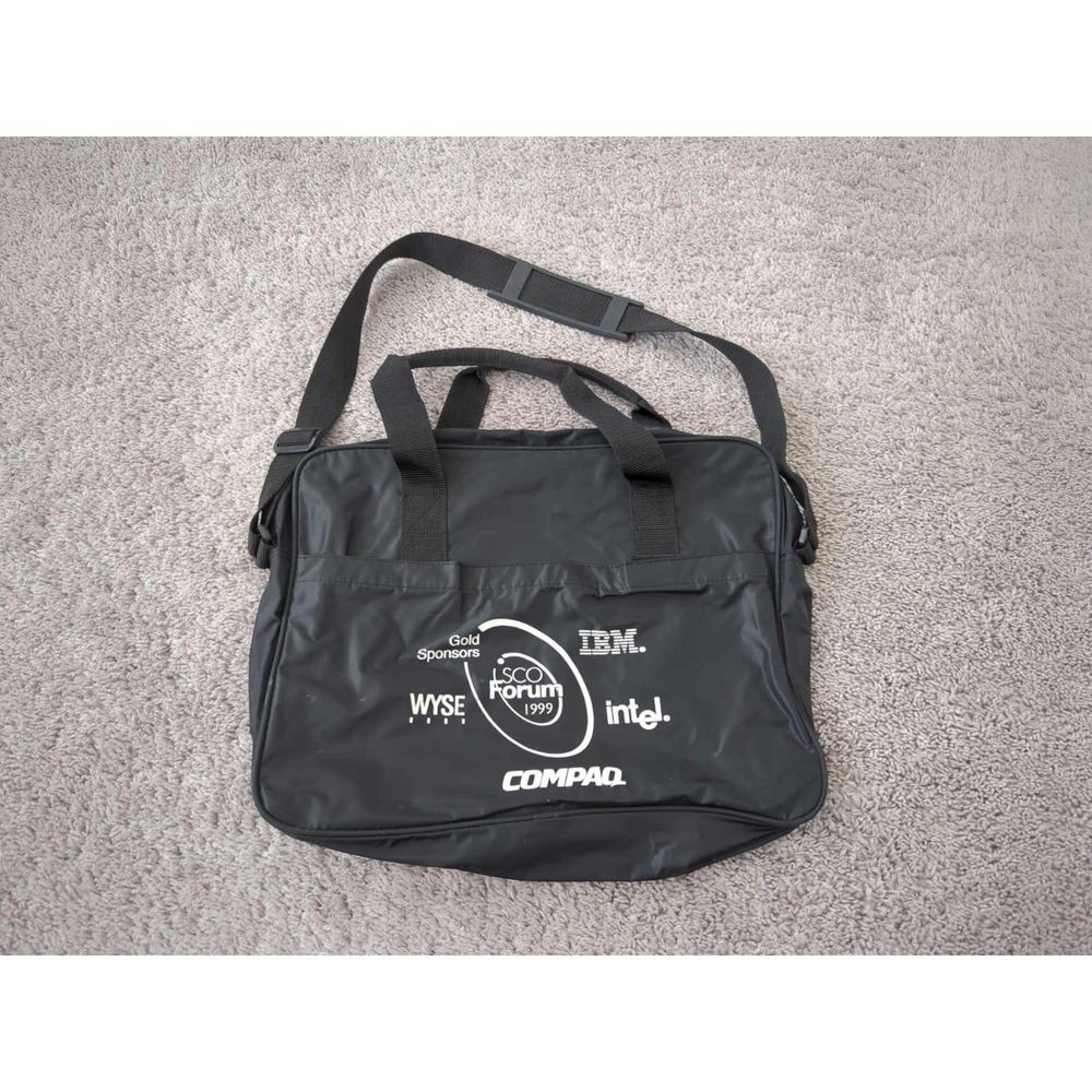 Vintage Cisco Forum 1999 Laptop Messenger Bag 15" IBM Intel Compaq‎ Wyse Gemline